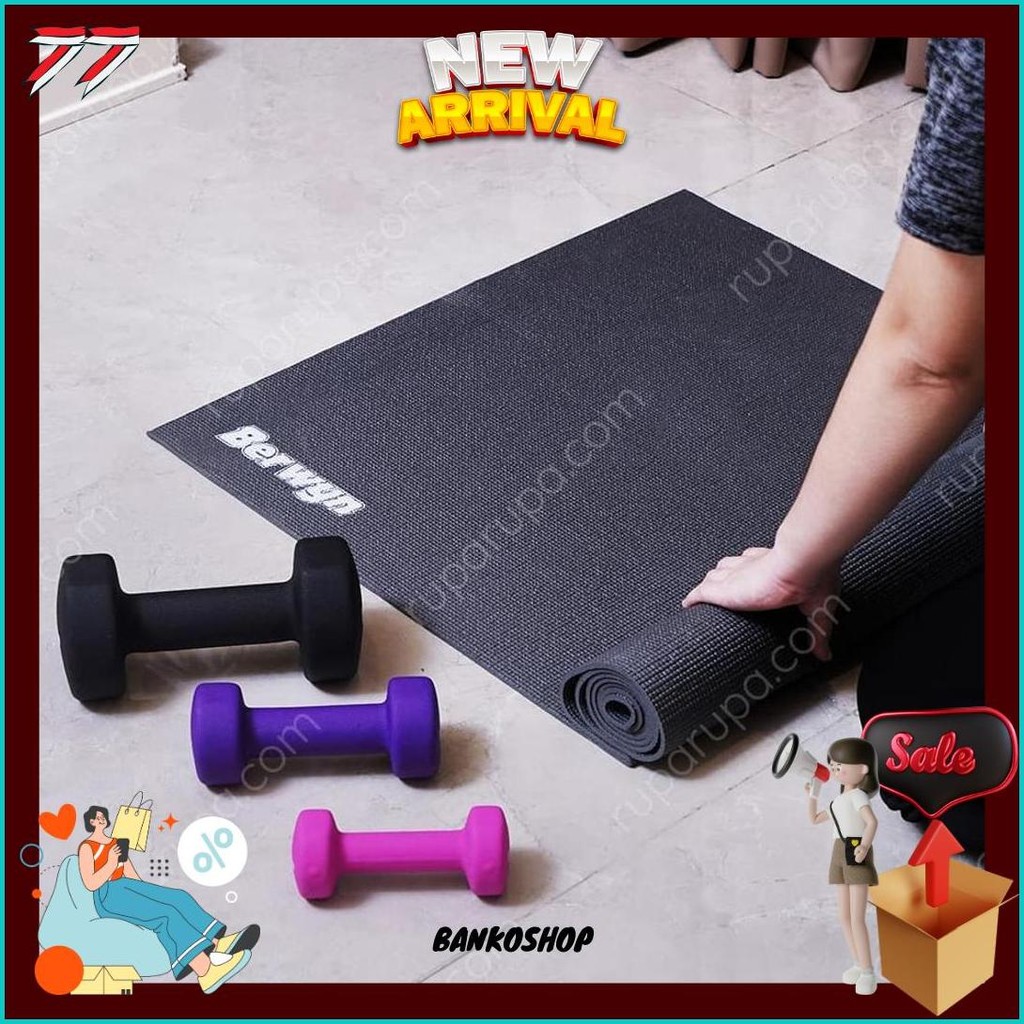 Matras Yoga Brewyn Single Layer Pvc/Yoga Mat/Matras Yoga/Matras Yoga Ace Hardware Siap Kirim