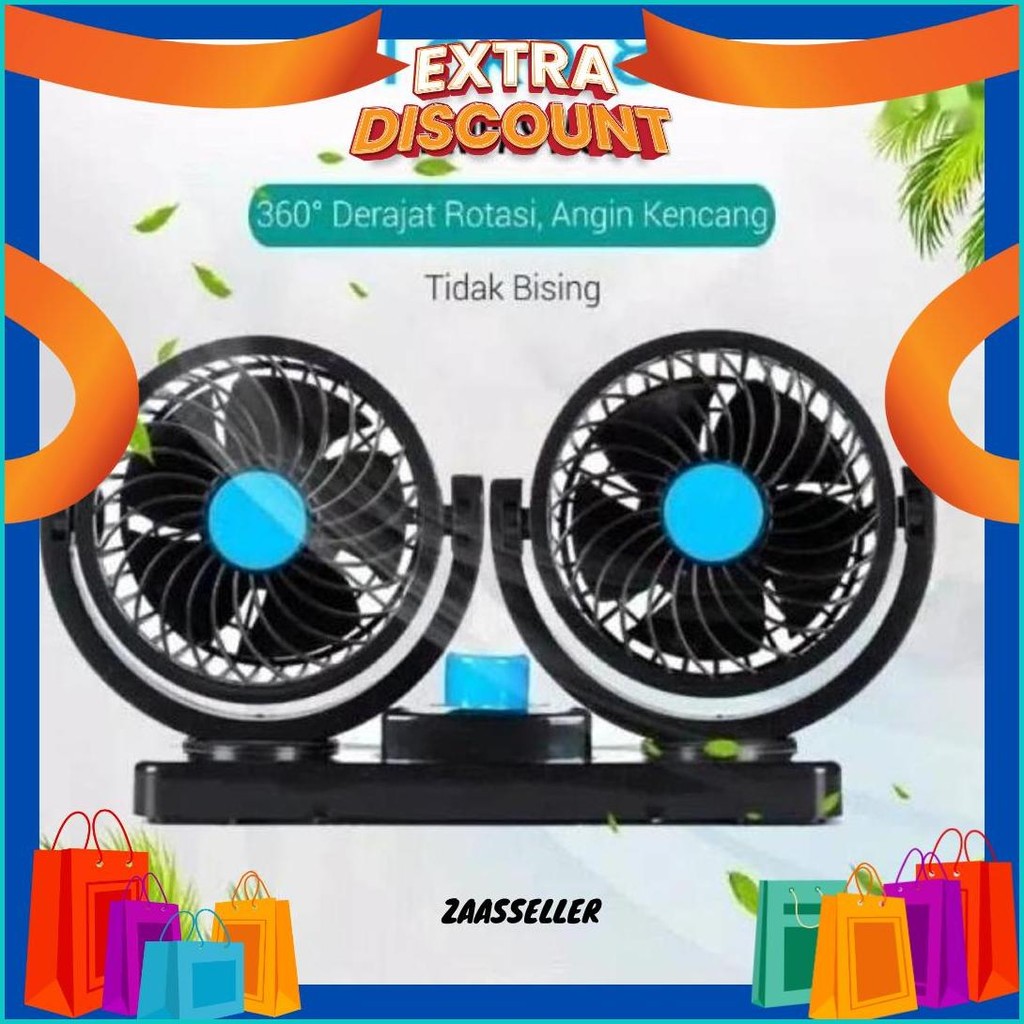 Kipas Angin Mobil Vanstar/ Car Cooling Double Fan/Kipas Angin Mobil Pick Up/Kipas Mobil Super Dingin