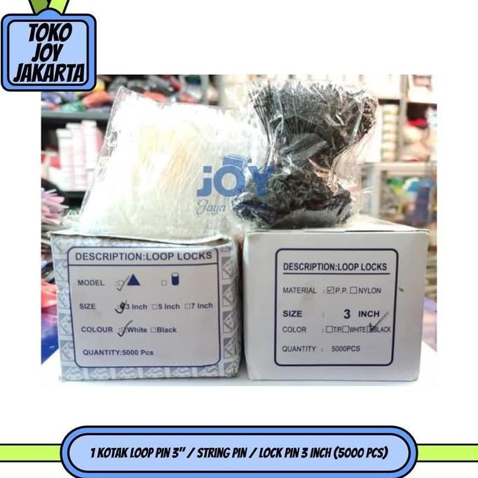 DF123 - 1 Kotak Loop Pin 3" / String Pin / Lock Pin 3 Inch (5000 pcs)