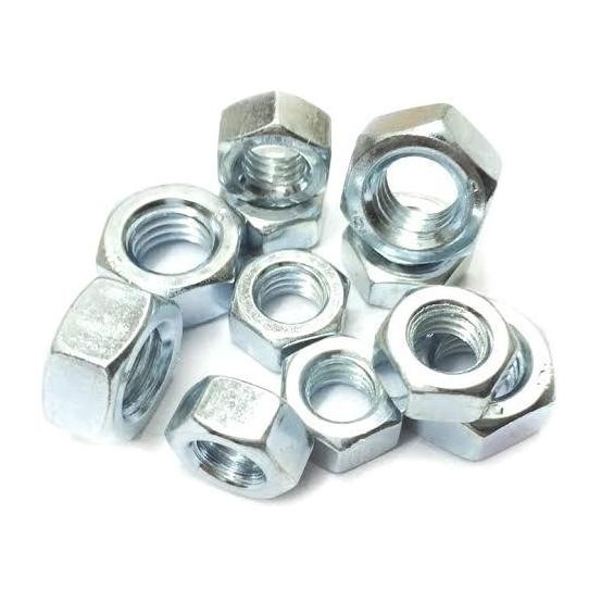 Nut Mur Hole 5 Mm 5Mm Hex Hexagonal Besi Metal Silver Allshop