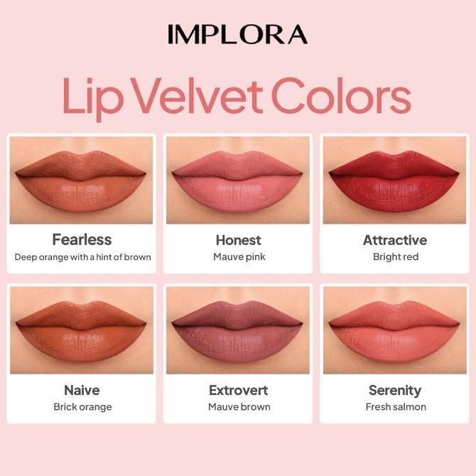 Implora Korean Dewy Ombre Lips (Honest Lip Velvet + Lip Tint) Gloss Lipstick
