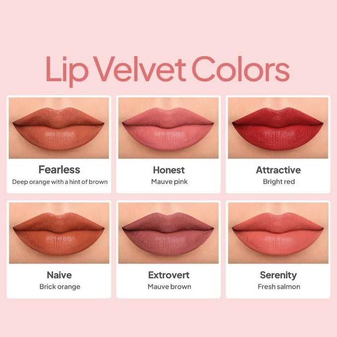 Implora Lip Velvet + Lip Crayon Satin | Paket Lipstik Ombre