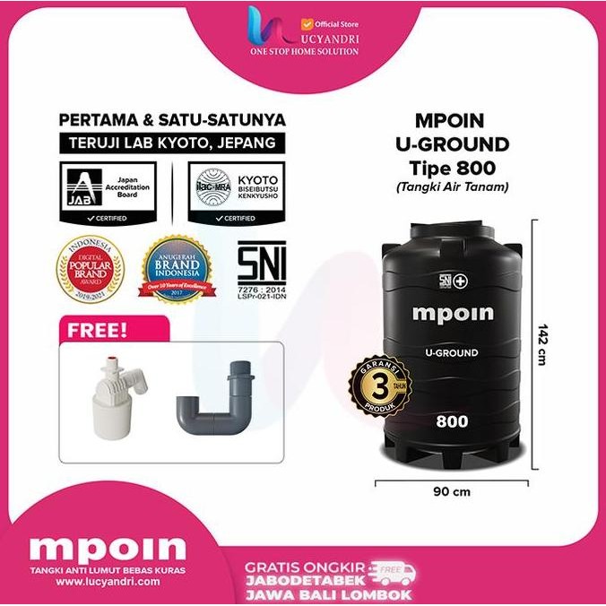 Tangki Air MPOIN 800 Tanam Pendam Toren Tandon 800 L Under Ground