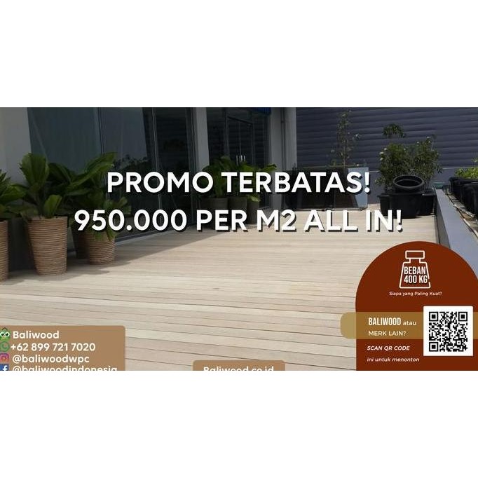 WPC anti rayap anti bocor Termurah spc vinyl not taco hachiko golden