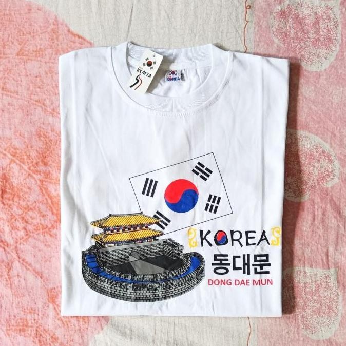 Souvenir kaos tulisan Korea dari negara Korea