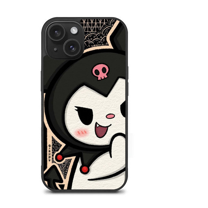 TPU Case Case Casing Iphone 16 15 14 13 12 11 X Xs Xr Pro Max Plus Mini Kuromi