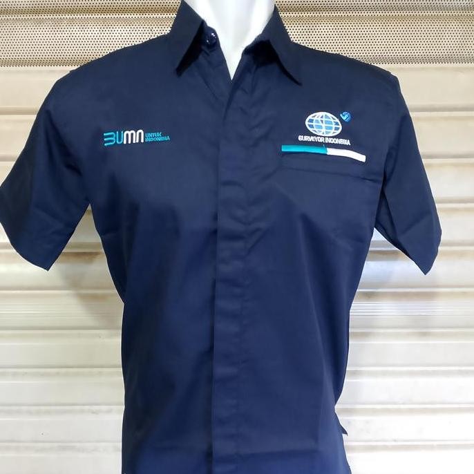 Kemeja Bumn Surveyor Indonesia Seragam Surveyor Nevy Lengan Pendek