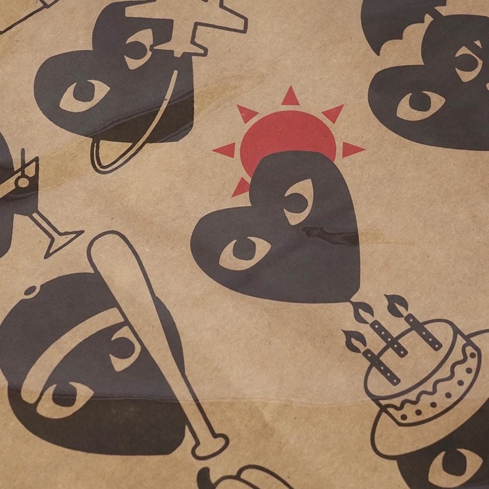 Promo.. Cdg Holiday Emoji Pvc Craft Paper Tote Bag Er-56