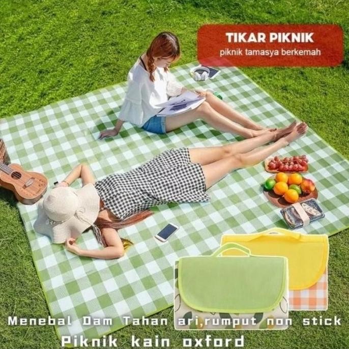 Tikar Lipat Waterproof - Tikar Lipat Estetik - Tikar Piknik