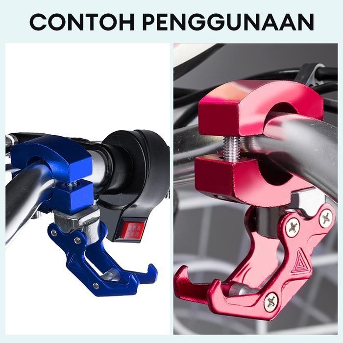 CCS Gantungan barang PCX 150 160 model lipat almini CNC Agras gold merah hitam Bracket AksesorisMoto