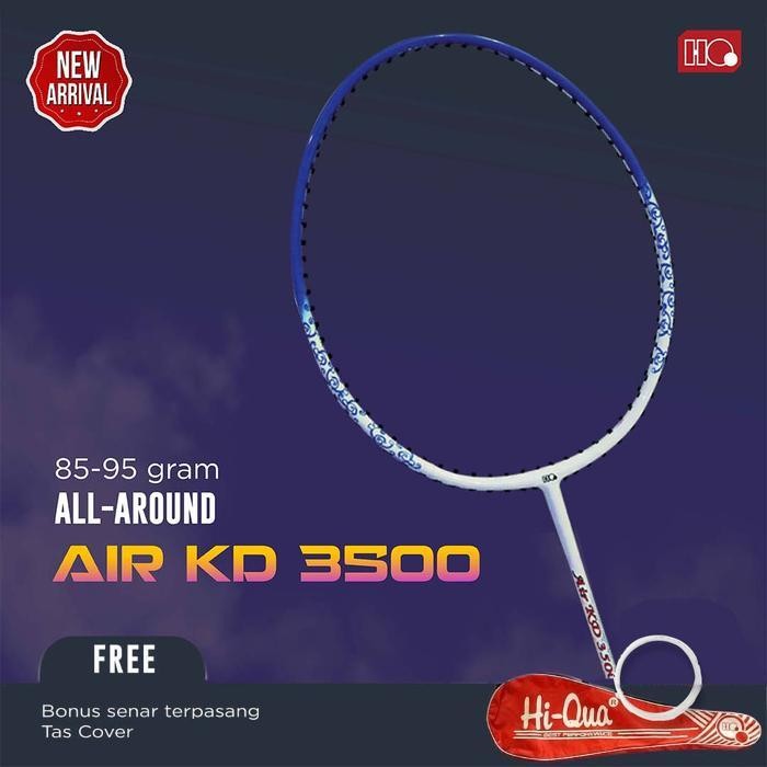 RPS Hi-Qua Air KD Raket Bulutangkis Badminton All Around Free Tas & Senar