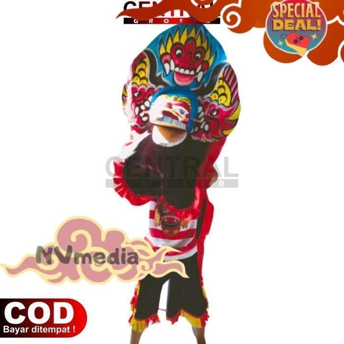 Flash Sale 1 Paket Stelan Baju Reog + Barongan Besar Kain Panjang | Set Baju Reog Dan Caplokan
