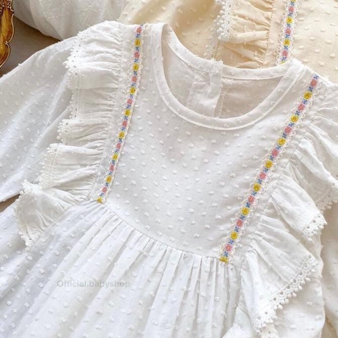 JUMPER RUFFLE BASIC BAYI | JUMPSUIT ROMPER BAJU PAKAIAN ANAK GS