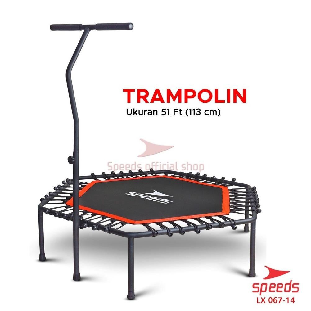 SPEEDS Trampoline Fitness Trampolin Gym Alat Olahraga Lompat Trampolin Jump Fitness 067-14