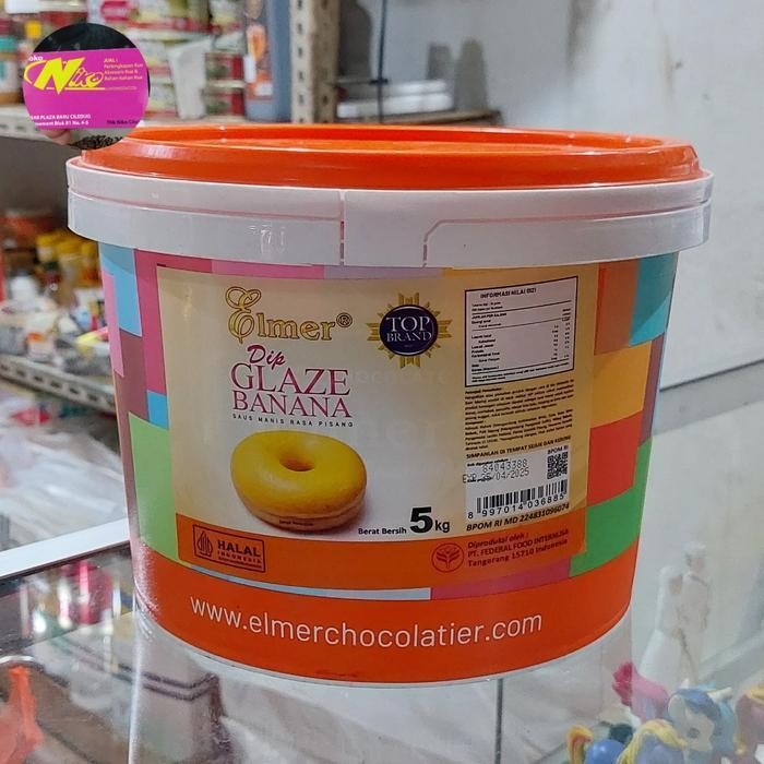 

elmer dip glaze banana 5 kg khusus grab dan gojek