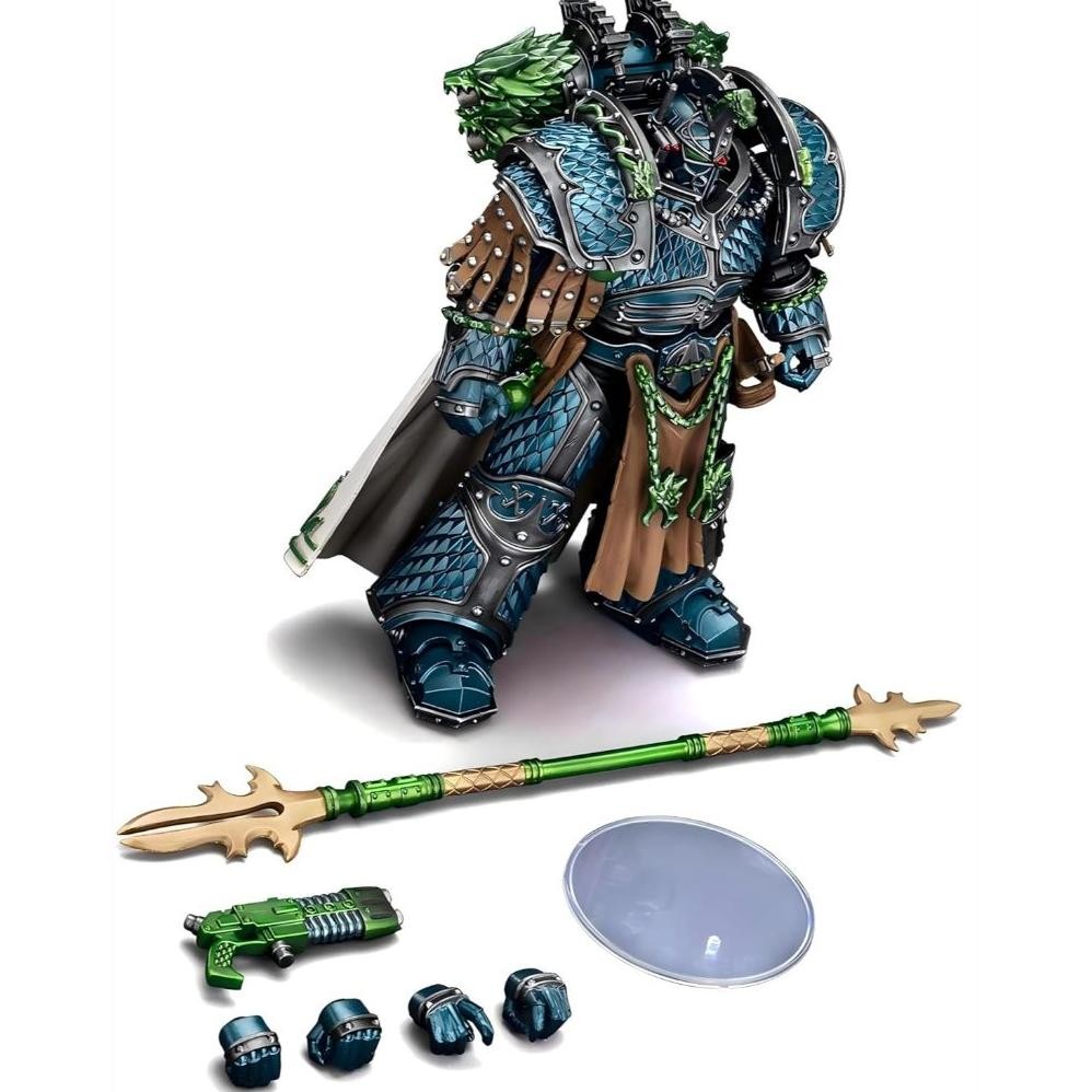 JOYTOY WARHAMMER 40K 1/18 ACTIONFIGUREN - ALPHA LEGION ALPHARIUS, PRIMARCH DER XXTH LEGION PERFEKT