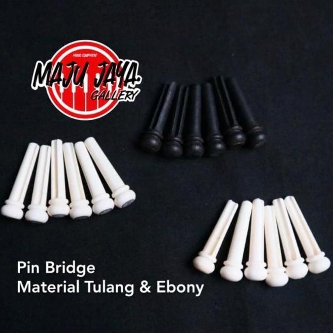 pin saddle sadel bridge gitar akustik elektrik TULANG BONE or EBONY High Quality