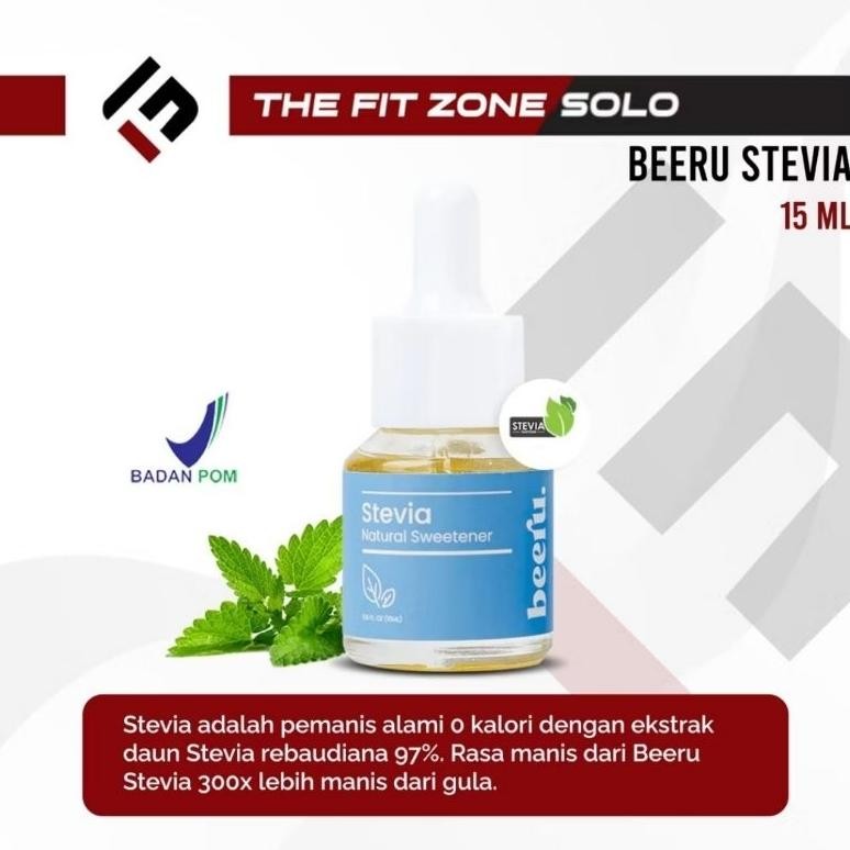 

BEERU Stevia Natural 15 ML & 5 ML Sweetener Pengganti Gula Sehat Pemanis Alami Nol Kalori