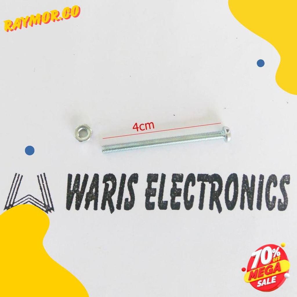 Cusss Serbu Baut 3Mm Panjang 4Cm Plus Mur 10 Set