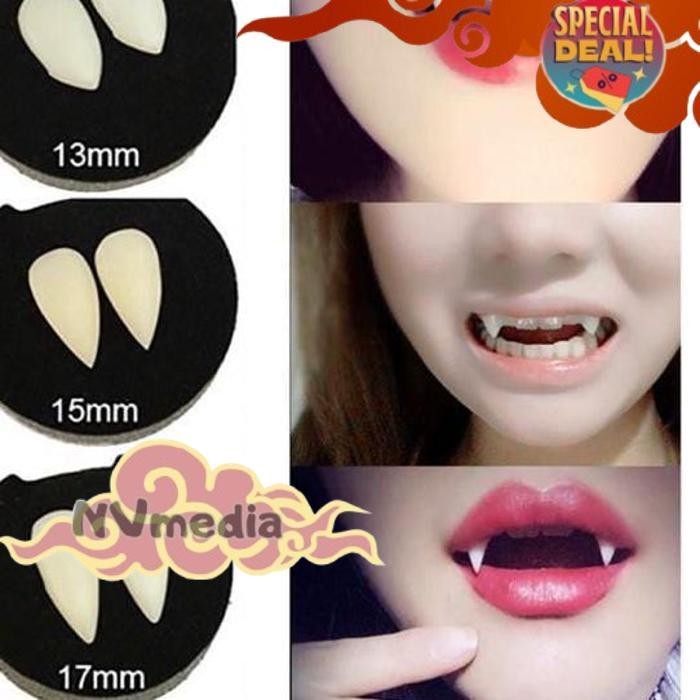 Siap Dikirim Gigi Gingsul + Lem Gic Halloween