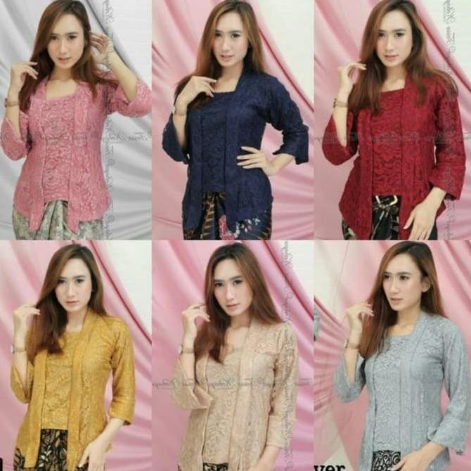 Atasan Kebaya Brokat Kutubaru / Atasan Kebaya Brokat Busui