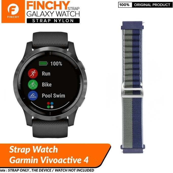 Finchy nylon strap Garmin active 4 replment wristband