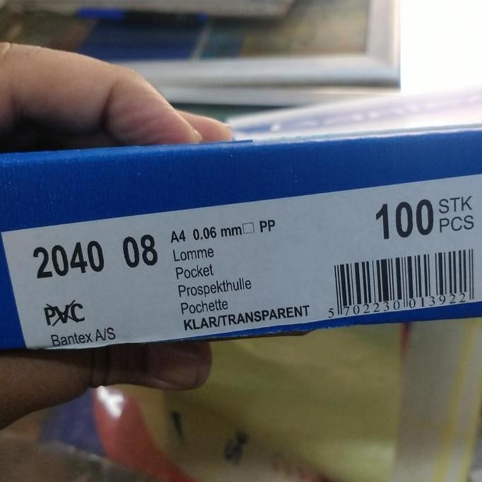 

TERMURAH - document pocket/PP pocket A4 clear 0,06mm 2040 per box isi 00