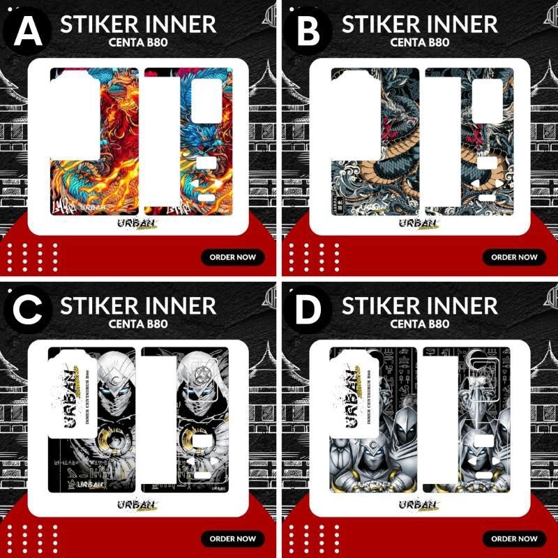 

*New Model* Urban Stiker C B80 Dekorasi Detail S Dalam By District G9 Garskin Stiker Custom Case Laminasi Tebal COD