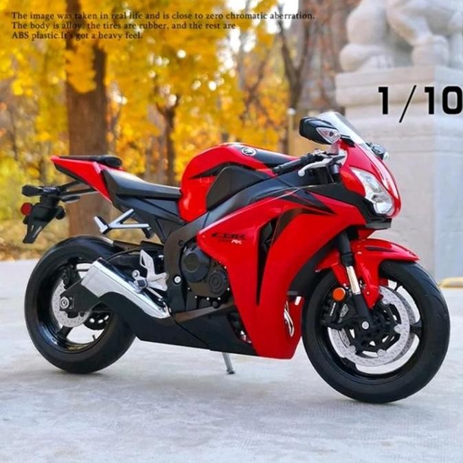 Diecast Motor Honda CBR 1000RR Miniatur Die-cast Welly Skala 1:10