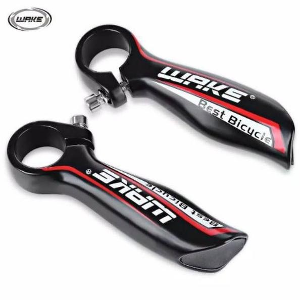 Premium Tanduk Wake Neo Bar End Wake Alloy Hand Grip Stang Sepeda Horn Handlebar Carbon Ritchey Sapi