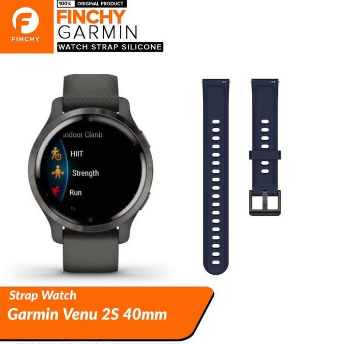 Finchy Silicone Strap Garmin Venu 2S Replment Rubber Wristband