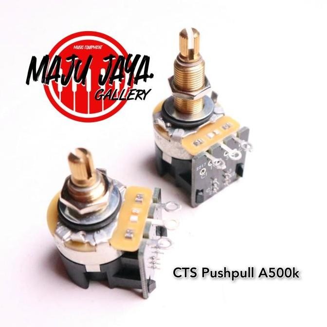 potensio gitar CTS pushpull A500k B500k no alpha dimarzio fender gotoh