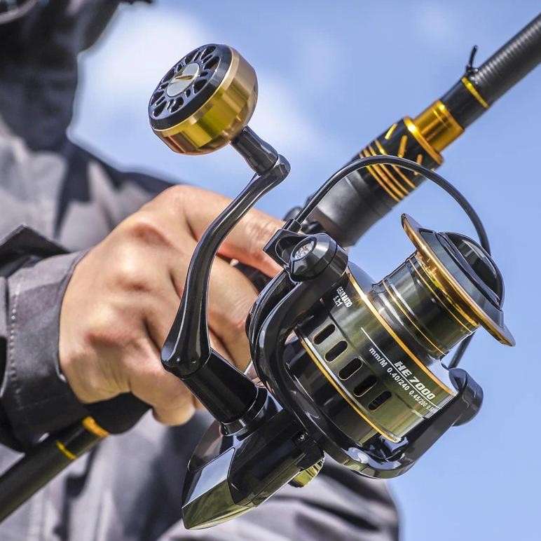 TERMURAH TERLARIS HK4000 Series Reel Pancing Fishing Reel 5.2:1 Gear Ratio 8Kg HK3000 - HE2000 / HE3