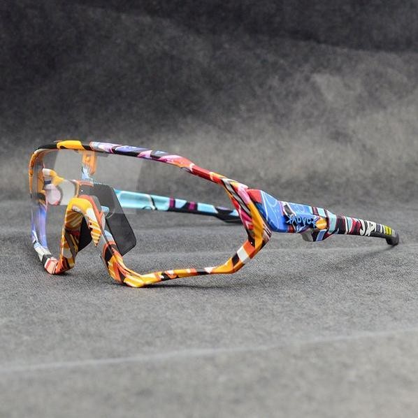 Premium Kacamata Kapvoe Photocromic Lens Photochromic Sepeda Roadbike Mtb Seli Balap Lipat Xc Kaca M