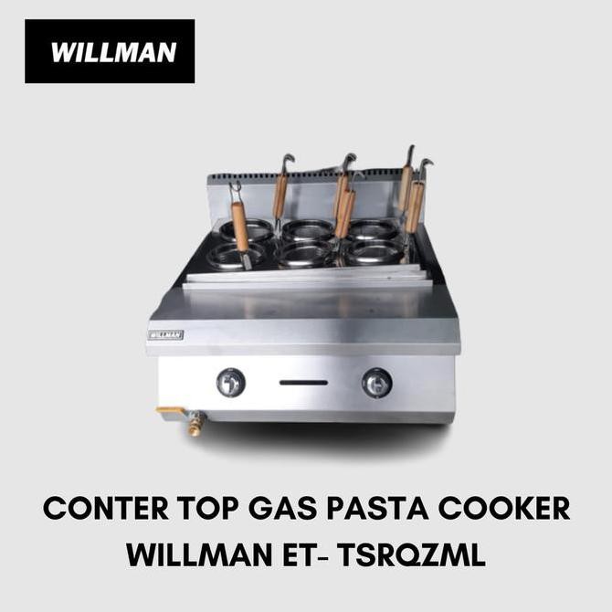 TERMURAH - Counter Top Gas Noodle Cooker Kompor Rebus Mie Pasta 6 Tungku WILLMAN
