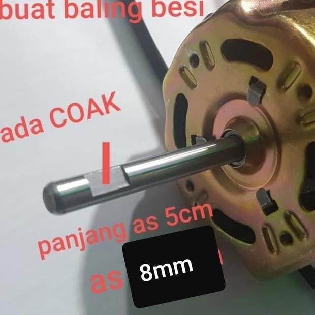 Dinamo Motor Kipas Fan Sekai Regensi Tornado Kecil 16 Baling Besi Coak