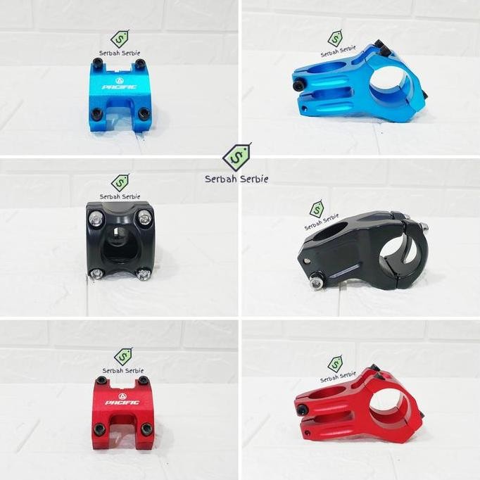 Promo HANDLE STEM OVERSIZE 31.8 HEAD 32MM SEPEDA ALLOY KEPALA TIANG STANG MERAH BIRU HITAM BMX MTB G