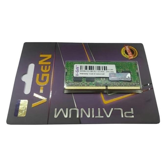 BEBAS ONGKIR - SODIMM DDR4 VGEN 8GB PC 21300 2666MHZ - PLATINUM