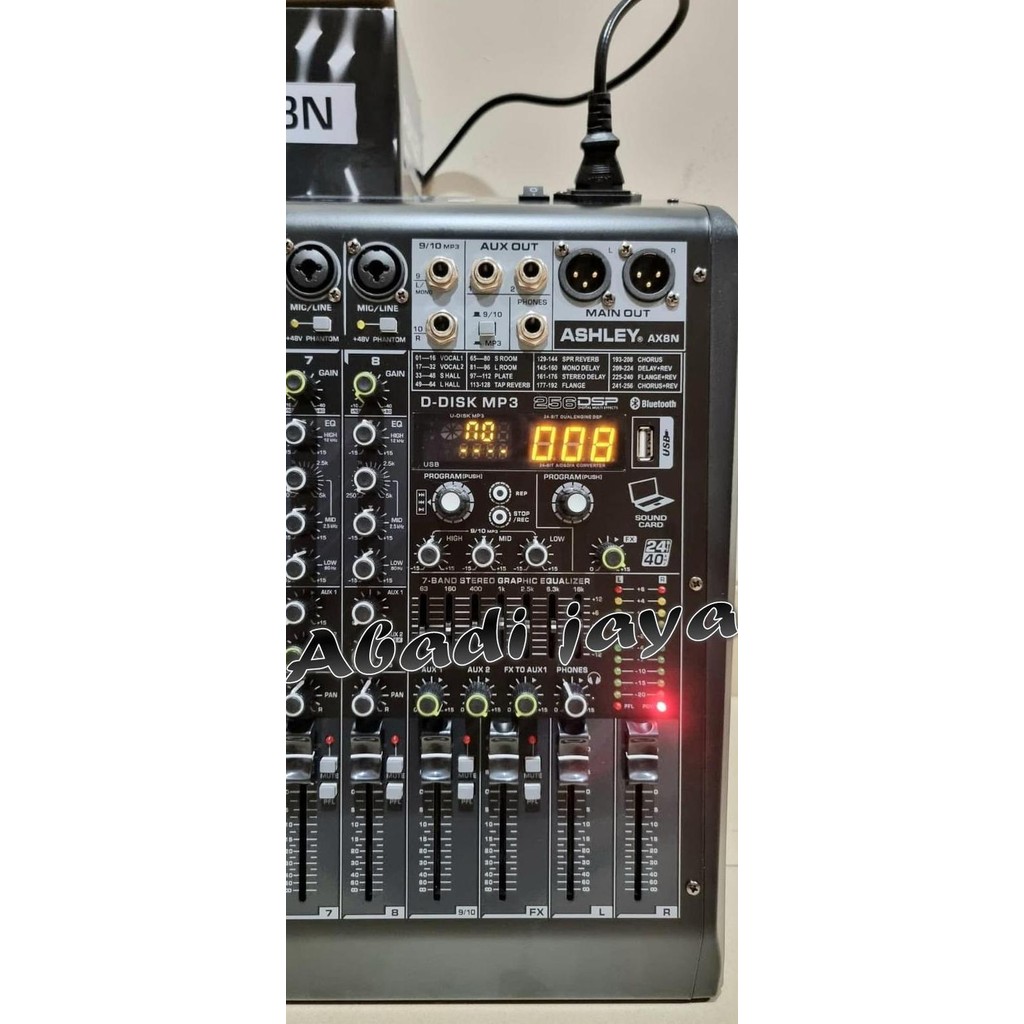 Mixer Audio Ashley Ax8N 8 Channel Original Product Ashley