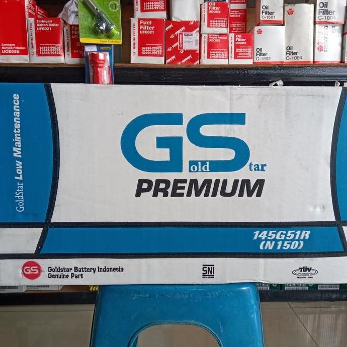 Aki truk/ Aki Genset/ GS Premium N150/GSN150 Goldstar/ Aki Kapal