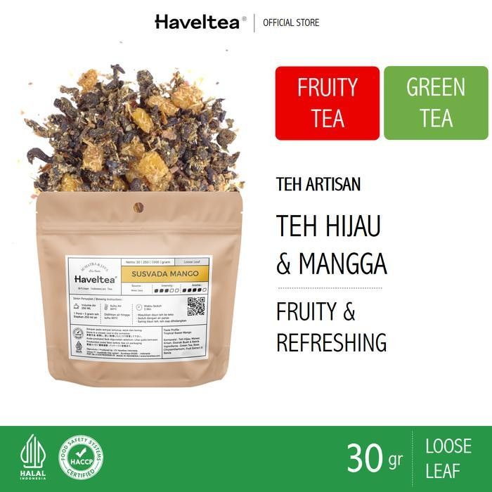 

SNS SUSVADA MANGO | Small Pouch | Haveltea | Teh Hijau Mangga | Loose Leaf