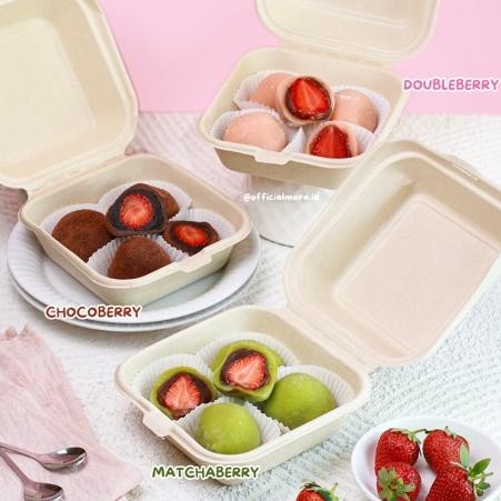 

SNS Mochi Ichigo Daifuku Varian Rasa Strawberry Segar