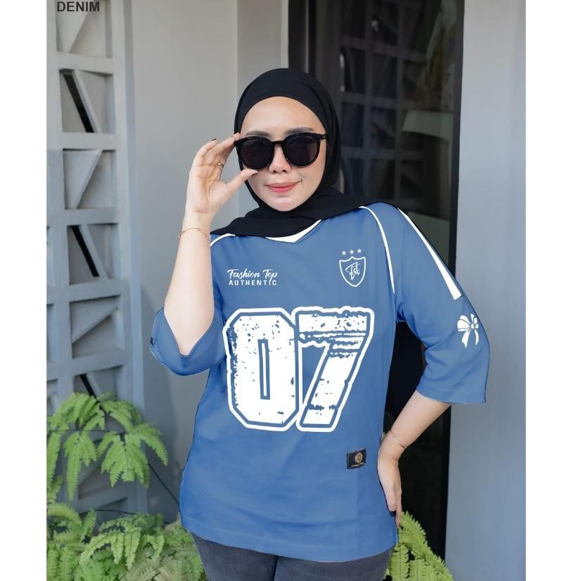 Baju Jersey Baseball | Kaos Baseball | Baju Baseball Wanita Oversize Daily Jersey Retro//Jersey Casu