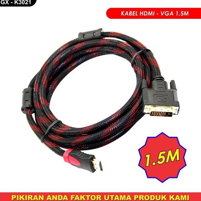 DB140 }} Kabel HDMI-VGA Hitam K3021