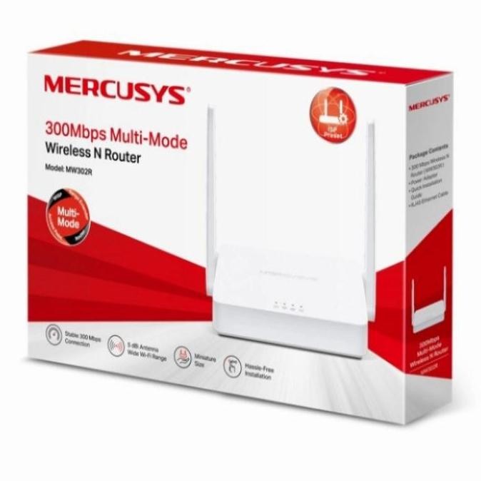 TERBARU - Router Mercusys MW-302-R/ Router Wifi/Wireles Mercusys 300 Mbps Ori