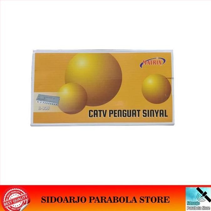 Booster Antena Tv Uhf Vhf Digital & Tv Kabel Catv Amplifier Splitter 8 Way 30Db Matrix 308