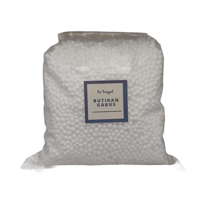 TERMURAH - BUTIRAN GABUS SNOW BULAT KECIL ISI STYROFOAM BEAN BONEKA BAG BUTIRAN