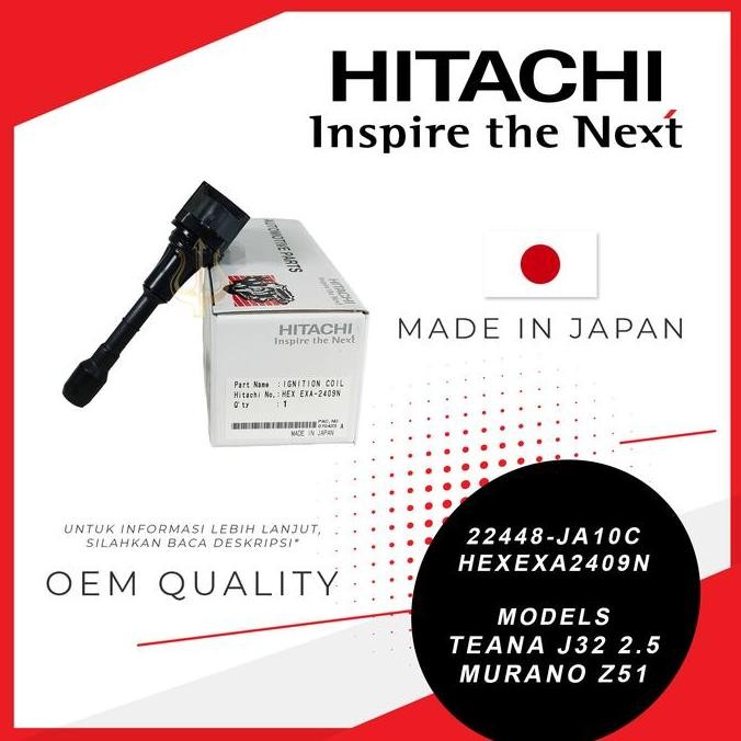 BEBAS ONGKIR - Ignition CoiL Nissan TEANA J2 2. & MURANO Z HITACHI MADE IN JAPAN