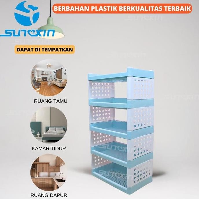 SUNXIN Rak Plastik Serbaa Susun 88,89,860