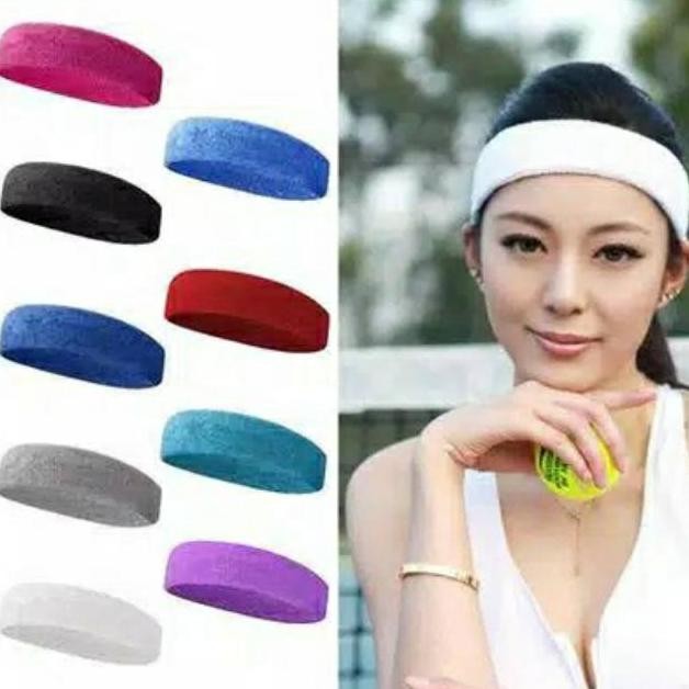 HEADBAND SPORT PRIA DAN WANITA POLOS